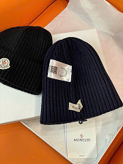 Moncler Hat In Dark Blue Color - 5