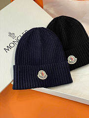 Moncler Hat In Dark Blue Color - 2