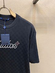 Louis Vuitton Embellished Signature Short-Sleeved T-Shirt Black - 2