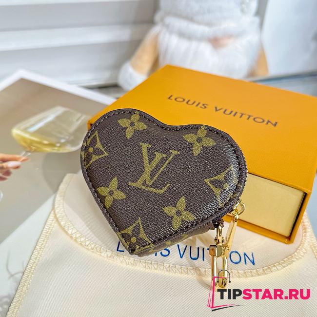 Louis Vuitton Monogram Miroir Heart Coin Purse Monogram - 1