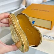 Louis Vuitton Monogram Miroir Heart Coin Purse Gold - 6