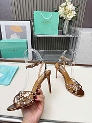 Aquazzura 90mm embellished scalloped-edges heeled sandals 02 - 3