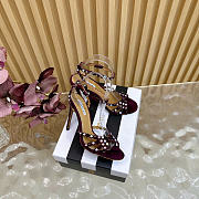 Aquazzura 90mm embellished scalloped-edges heeled sandals 01 - 6