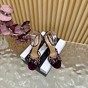 Aquazzura 90mm embellished scalloped-edges heeled sandals 01 - 4