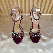 Aquazzura 90mm embellished scalloped-edges heeled sandals 01 - 3