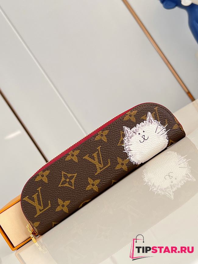 Louis Vuitton Charlotte Pencil Case Burgundy Red - 1