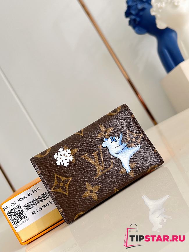 Louis Vuitton Slim Card Holder Monogram Snowy Pearl - 1