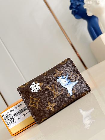 Louis Vuitton Slim Card Holder Monogram Snowy Pearl