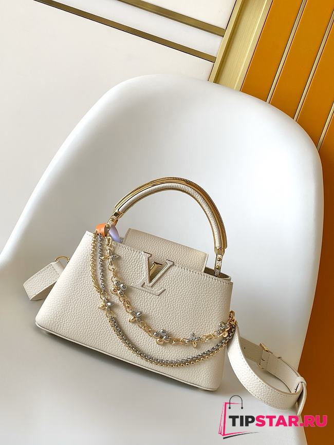 Louis Vuitton Capucines BB Bag In White Color - 1