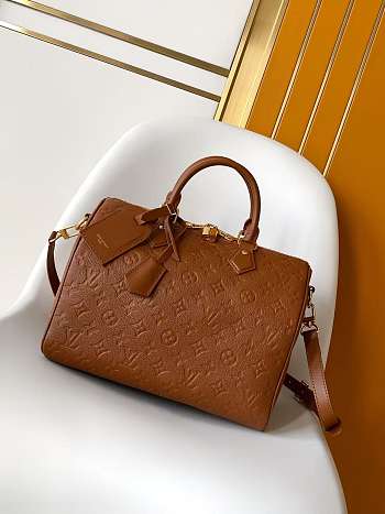 Louis Vuitton Speedy Soft 30 Monogram Emprint Bag in Brown