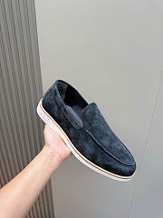 Hermès low loafers in suede combine sleek design dark blue - 6