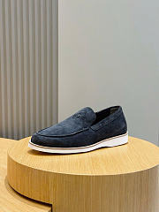 Hermès low loafers in suede combine sleek design dark blue - 3