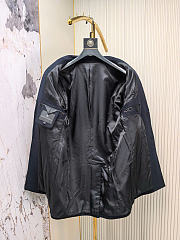 Zegna Men Coat Navy Blue Color - 6