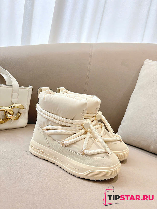 Moncler Altive Mid Snow Boots Ivory - 1