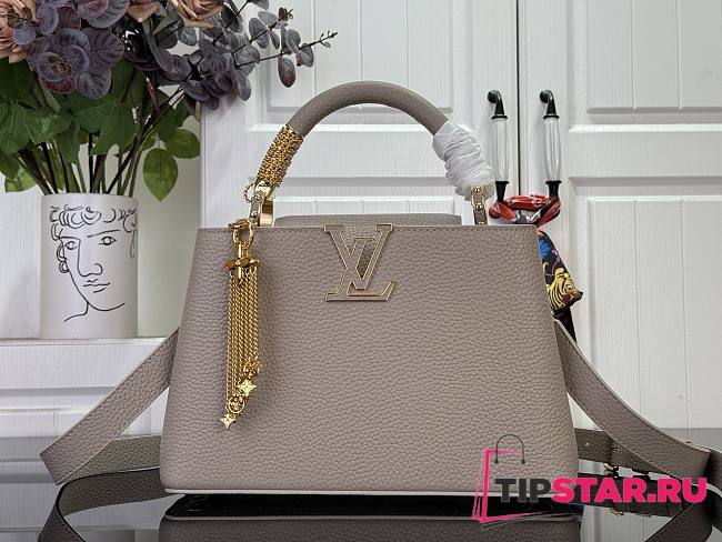 Louis Vuitton Capucines BB Bag In Taupe Size 27x18x9 cm - 1