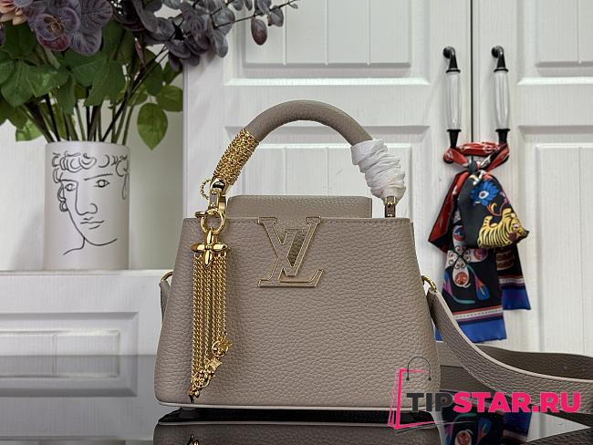 Louis Vuitton Capucines Mini Bag In Taupe Size 21x14x8 cm - 1