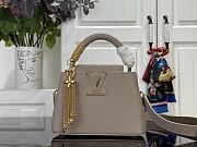 Louis Vuitton Capucines Mini Bag In Taupe Size 21x14x8 cm - 1