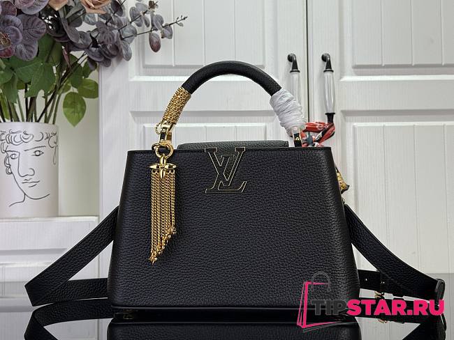 Louis Vuitton Capucines BB Bag In Black Size 27x18x9 cm - 1