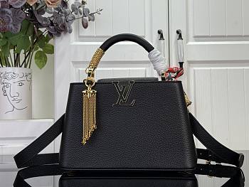 Louis Vuitton Capucines BB Bag In Black Size 27x18x9 cm