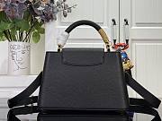 Louis Vuitton Capucines BB Bag In Black Size 27x18x9 cm - 5