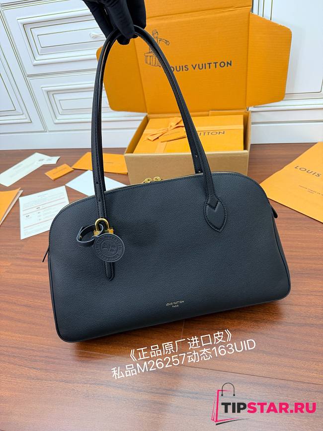 Louis Vuitton Low Key Duffle Tote Bag Black - 1