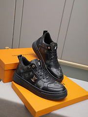 Louis Vuitton Monogram Low-Top Sneakers Black - 6
