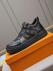 Louis Vuitton Monogram Low-Top Sneakers Black - 3