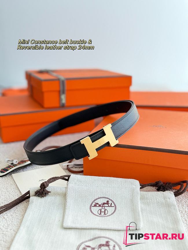 Hermes Mini Constance epsom 24 mm black - 1