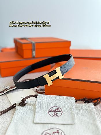 Hermes Mini Constance epsom 24 mm black