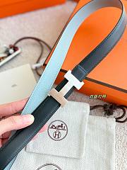 Hermes Mini Constance epsom 24 mm blue - 4