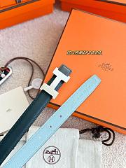 Hermes Mini Constance epsom 24 mm blue - 2