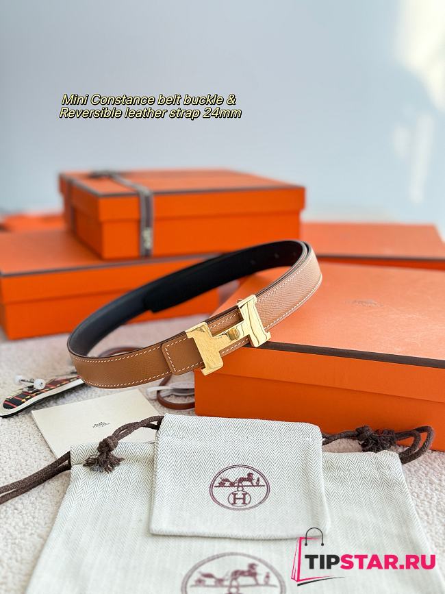 Hermes Mini Constance epsom 24 mm brown - 1