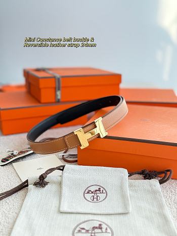 Hermes Mini Constance epsom 24 mm brown