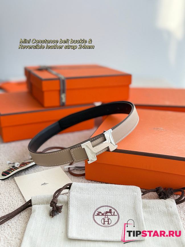 Hermes Mini Constance epsom 24 mm gray - 1