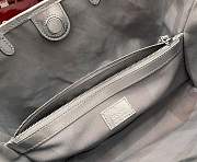 Gucci GG Emblem medium tote bag silver fabric - 3