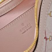 Gucci GG Emblem Small Shoulder Bag Pink/red GG fabric - 5