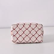 Gucci GG Emblem small bucket bag pink leather trim - 2