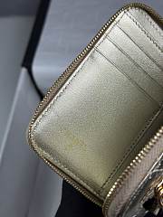 Chanel Zippered Coin Case Champagne Gold - 6