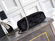 Chanel Clutch with Chain Velvet, gemstones & gold-plated metal black - 3
