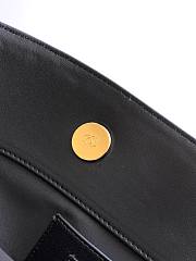 Chanel Medium shopping bag Braided straw Beige & Black - 6