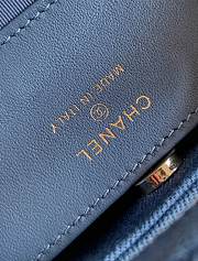 Chanel Clutch with chain Washed Denim Blue - 4