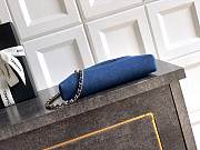 Chanel Clutch with chain Washed Denim & Gold-Tone Metal Light Blue & Dark Blue - 2