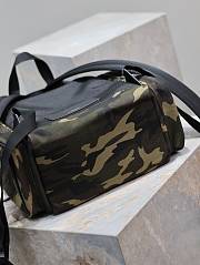 Ysl Camouflage Green Canvas Backpack - 6