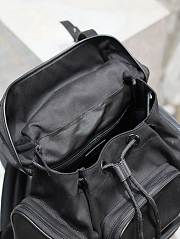 Ysl City Leather-Trimmed ECONYL Backpack In Black - 4