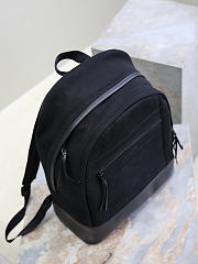 Ysl Saint Laurent Black Canvas City Backpack - 5