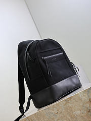 Ysl Saint Laurent Black Canvas City Backpack - 3
