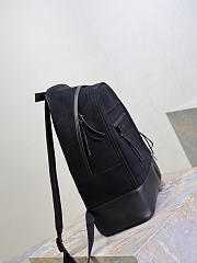 Ysl Saint Laurent Black Canvas City Backpack - 2