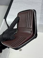 Chanel Zippered Coin Case Carviar Silver Hardware Black - 5