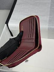 Chanel Zippered Coin Case Carviar Gold Hardware Burgundy - 2