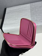 Chanel Zippered Coin Case Carviar Gold Hardware Pink - 2